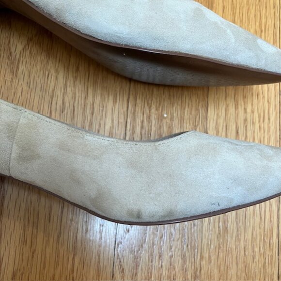 Linea Paolo Beige Block heel Suede Pumps size 5.5 - Picture 8 of 8